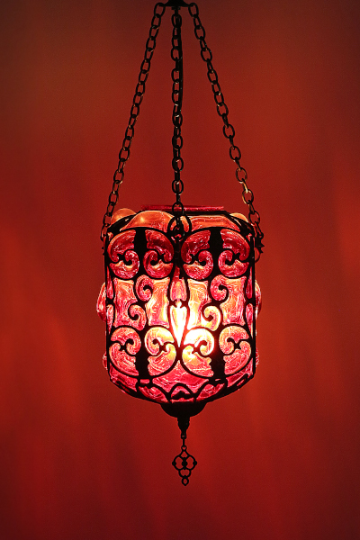 Single Blown Glass Hanging Lamp Model 4